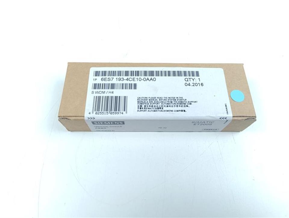 Siemens 6ES7 193-4CE10-0AA0 TM-P15C22-01 UNUSED & OVP & SEALED