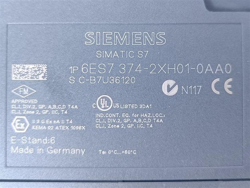 Siemens 6ES7 374-2XH01-0AA0 6ES7374-2XH01-0AA0 Simulator E-St: 6 UNUSED & OVP