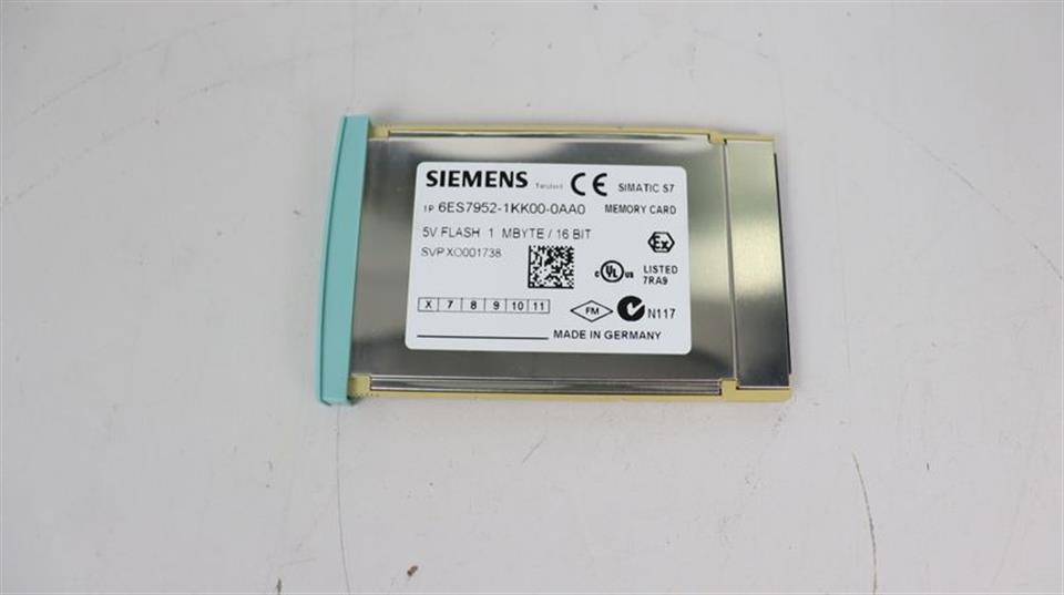 Siemens 6ES7 952-1KK00-0AA0 FS.6 5V Flash Memory 1MB 16Bit Card NEUWERTIG