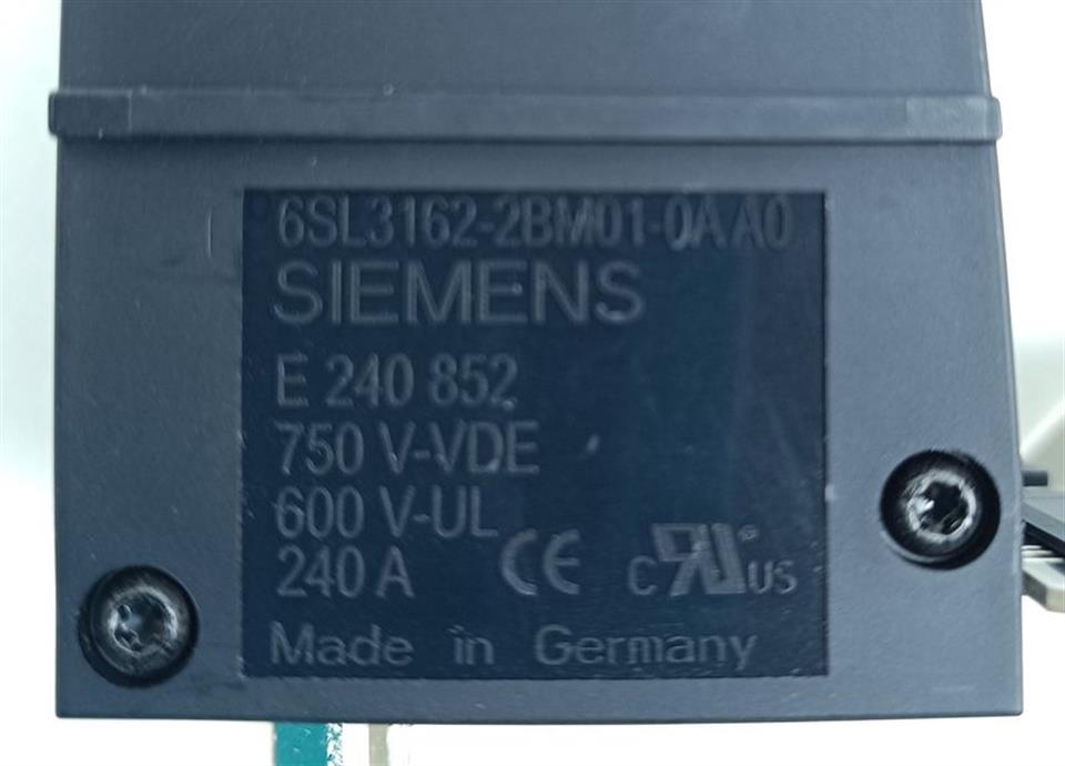 Siemens 6SL3162-2BM01-0AA0 Einspeiseadapter Zwischenkreisadapter UNUSED
