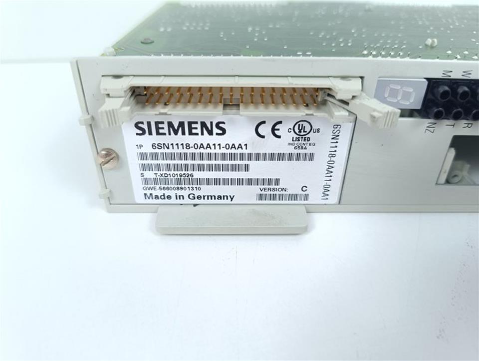 Siemens 6SN1118-0AA11-0AA1 Regelungseinschub Ver: C TESTED & UNUSED & OVP
