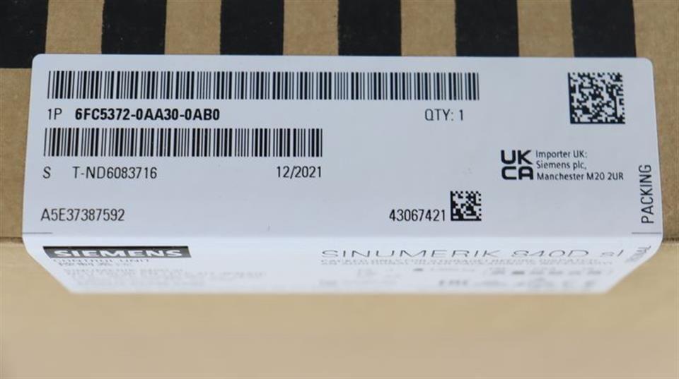 Siemens 840D SL NCU 720.3B 6FC5372-0AA30-0AB0 FS:J UNUSED & OVP & VERSIEGELT