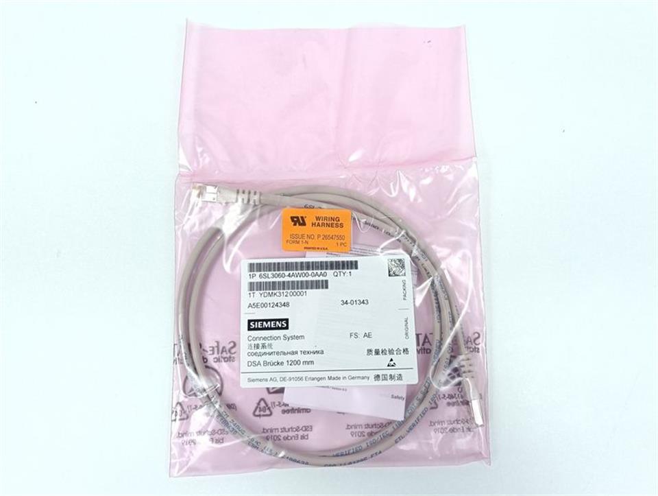 Siemens Connection 6SL3060-4AW00-0AA0 DSA Brücke 1200mm UNUSED & OVP & SEALED