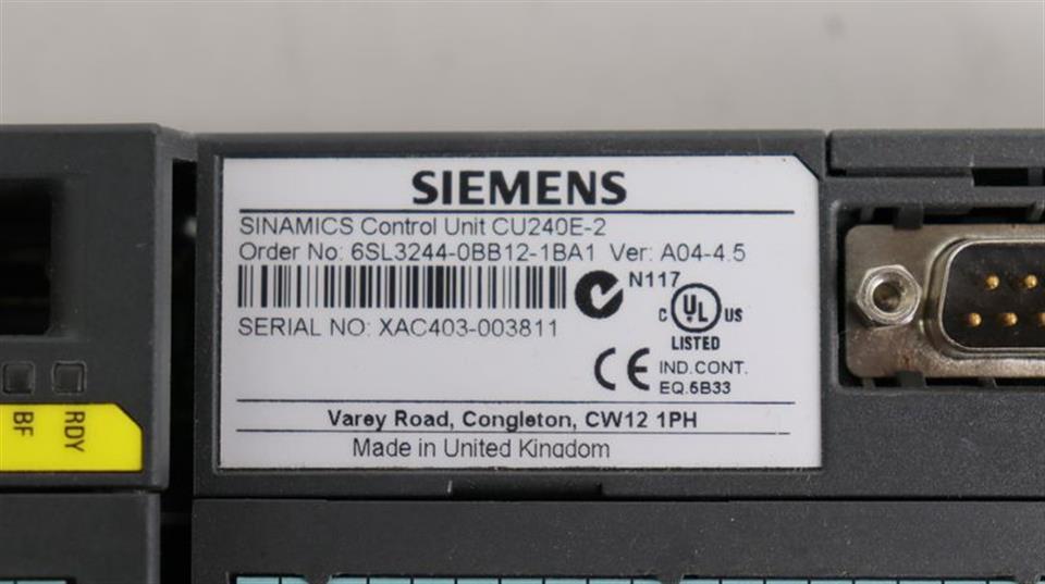 Siemens Control Unit CU240E-2 6SL3244-0BB12-1BA1 Ver: A04-4.5 TESTED TOP ZUSTAND
