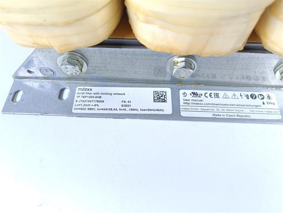 SIEMENS dexx dU/dt Filter mit VPL für SINAMICS G120 JTA: TEF1203-0HB NEUWERTIG