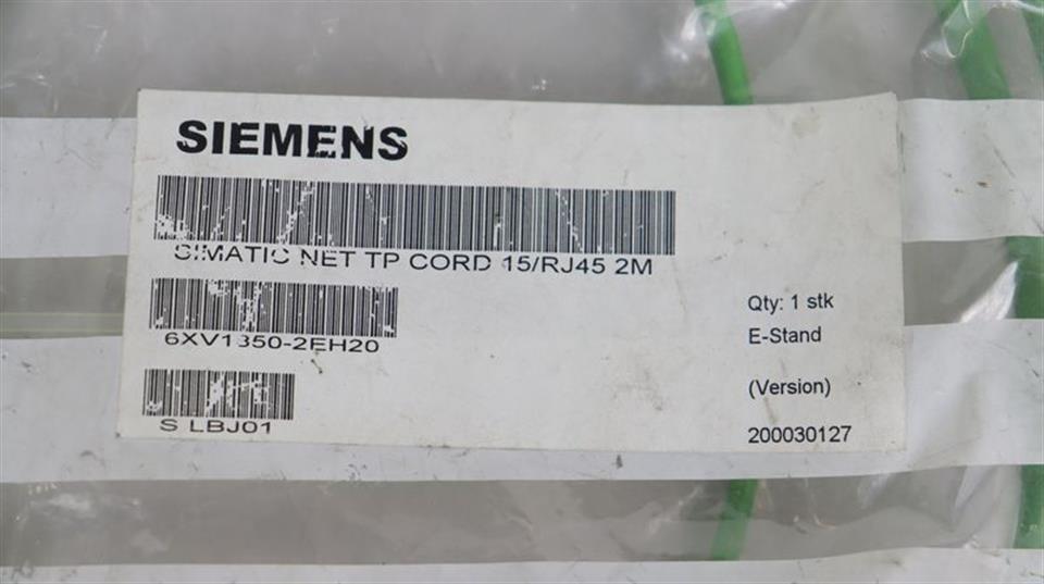Siemens Ethernet Kabel Cable 6XV1850-2EH20 UNUSED OVP