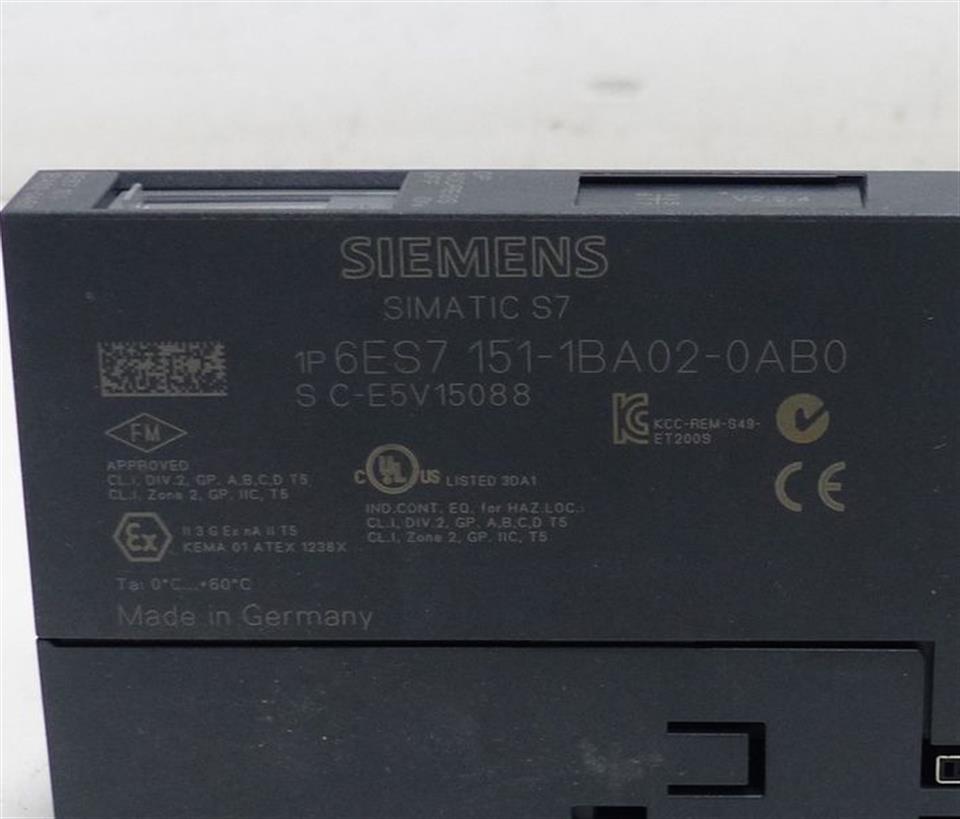 Siemens ET 200S 6ES7 151-1BA02-0AB0 6ES7151-1BA02-0AB0 TESTED TOP ZUSTAND