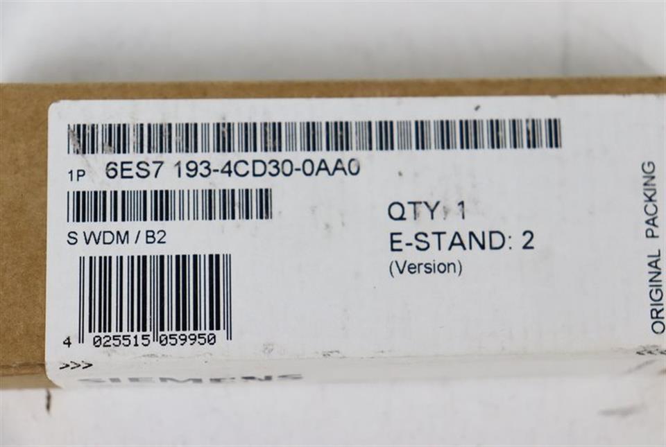 Siemens ET 200S 6ES7 193-4CD30-0AA0 6ES7193-4CD30-0AA0 UNUSED OVP