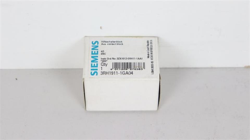 SIEMENS Hilfsschalterblock 3RH1911-1GA04 UNUSED & OVP