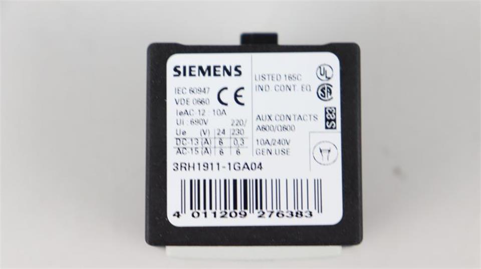 SIEMENS Hilfsschalterblock 3RH1911-1GA04 UNUSED & OVP