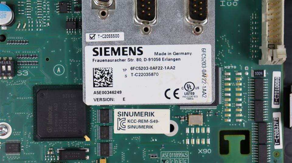 Siemens Keypad 6FC5203-0AF22-1AA2 Version E TESTED & TOP ZUSTAND