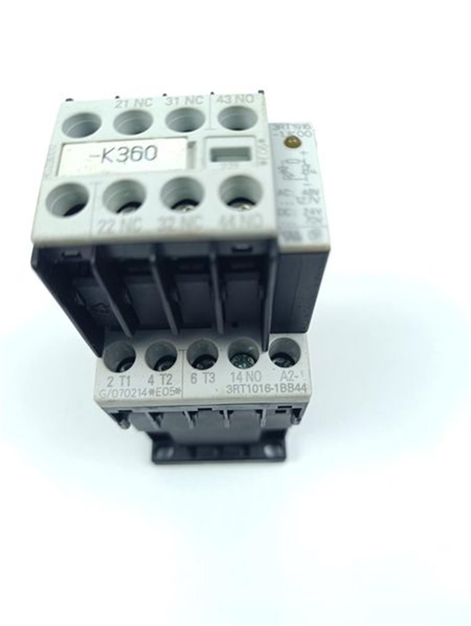 Siemens Leistungsschalter 3RT1016-1BB44 + 3RH1911-1HA12 +3RT1916-1JK00