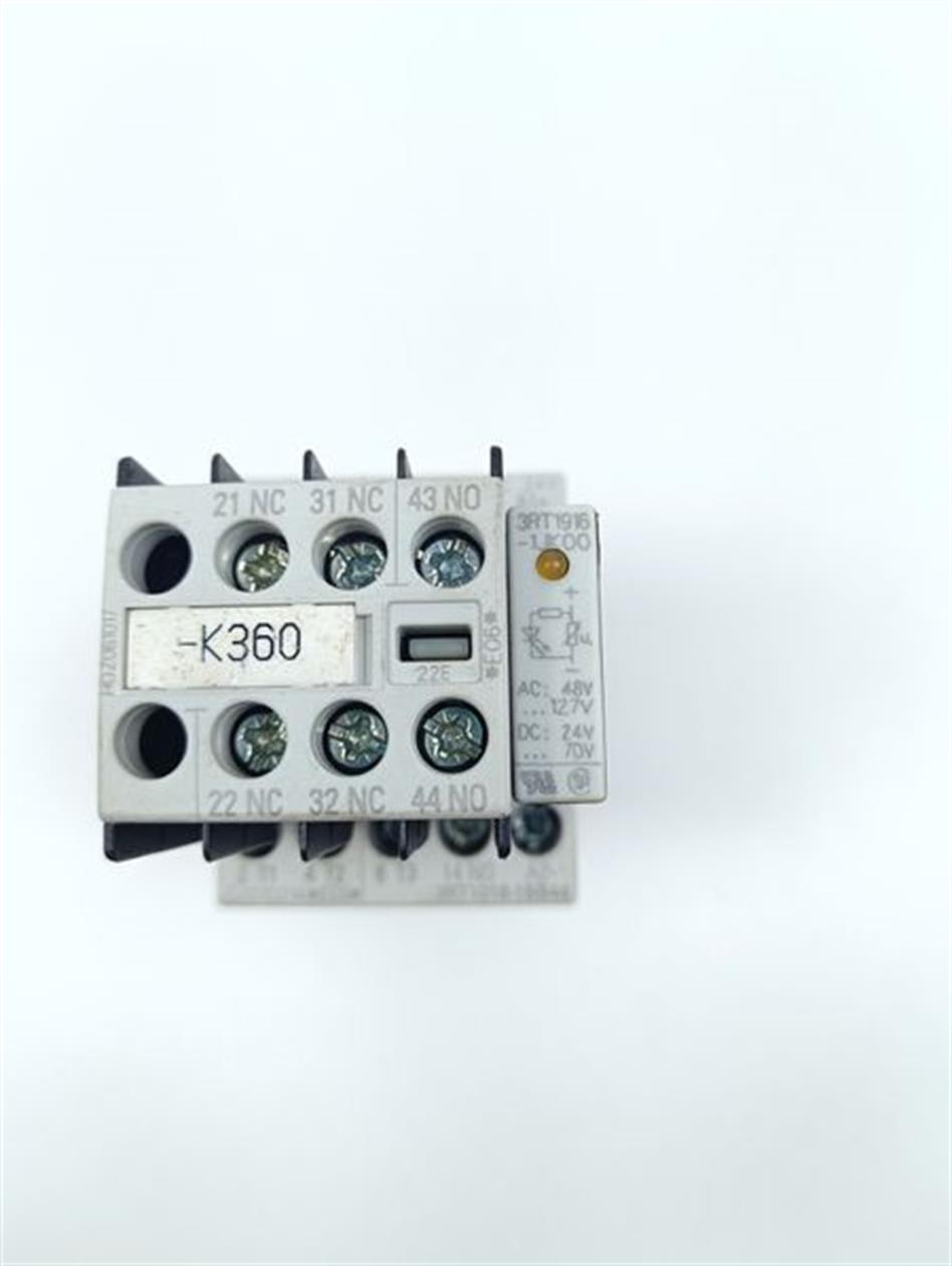 Siemens Leistungsschalter 3RT1016-1BB44 + 3RH1911-1HA12 +3RT1916-1JK00