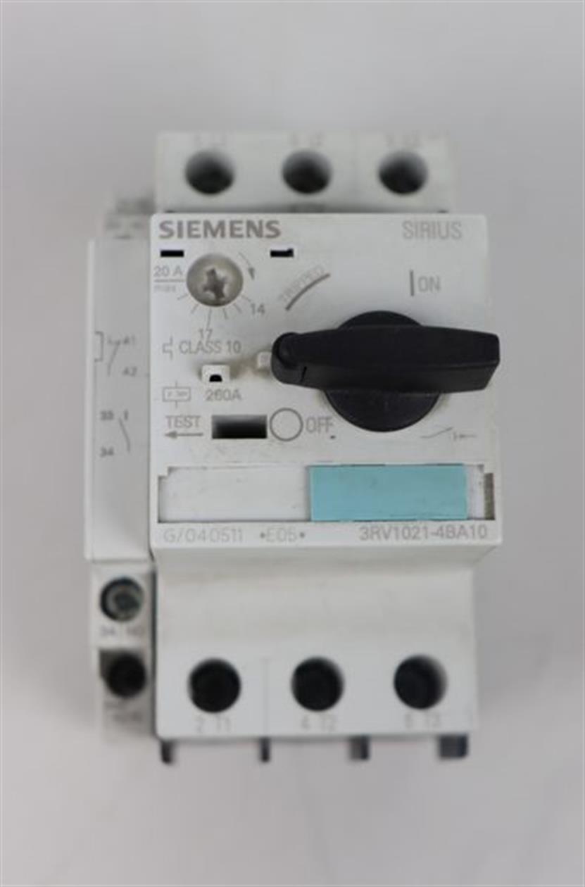 Siemens Leistungsschalter 3RV1021-4BA10 + 3RV1901-1A TOP ZUSTAND