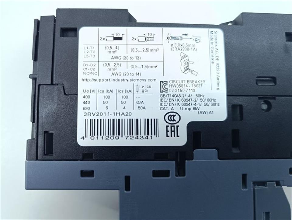 Siemens Leistungsschalter 3RV2011-1HA20 TOP ZUSTAND