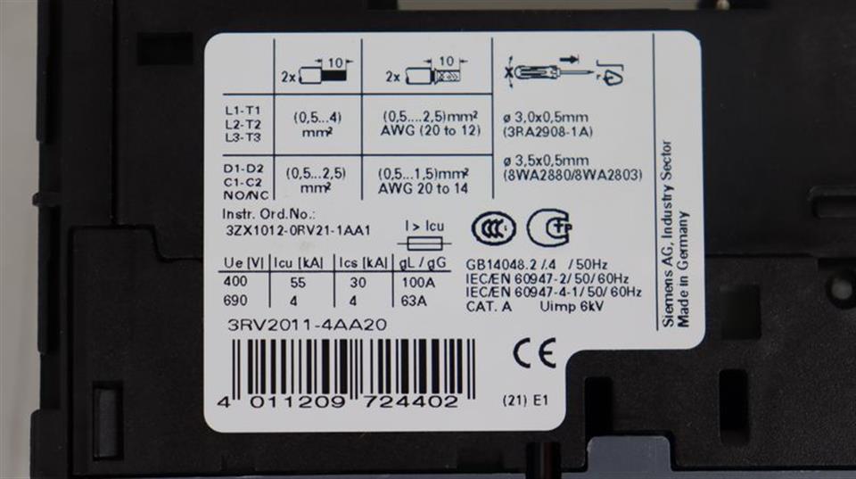 Siemens 6SN1111-0AA00-0CA0 50/60/6600Hz 4EV3000-0AB TOP ZUSTAND