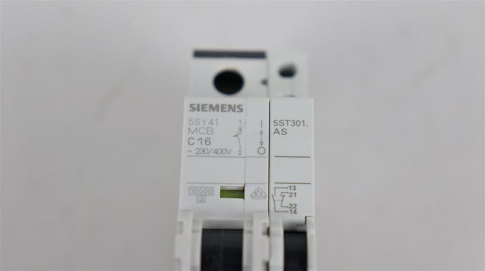 Siemens Leistungsschalter 5SY41 MCB C16 + 5ST301.AS TOP ZUSTAND