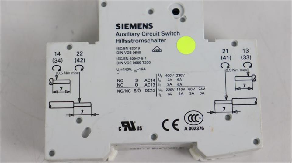 Siemens Leistungsschalter 5SY41 MCB C2 + 5ST3010AS TOP ZUSTAND