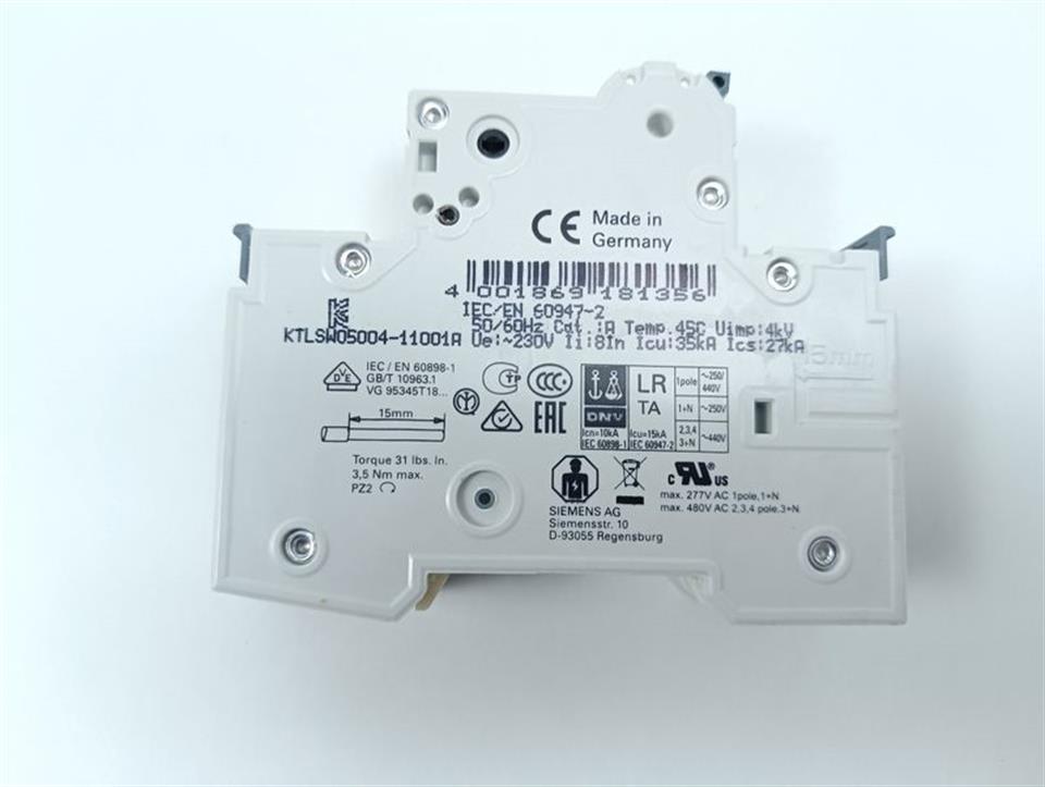 Siemens Leistungsschalter 5SY4106-7 MCB C6 + 5ST301.AS TOP ZUSTAND