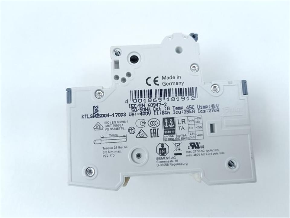 Siemens Leistungsschalter 5SY4306-7 MCB C6 TOP ZUSTAND