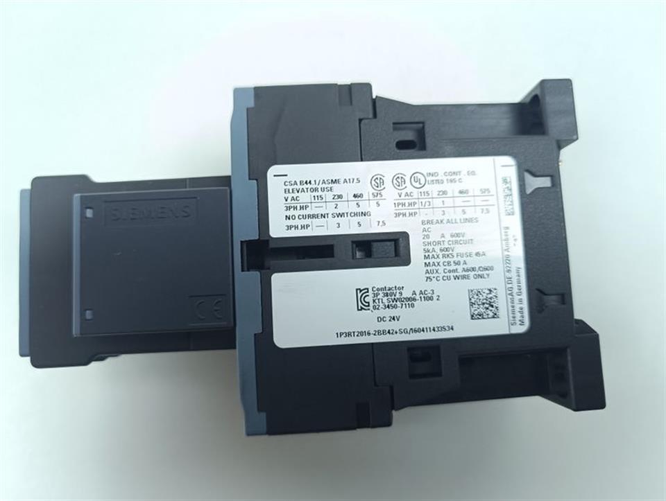 Siemens Leistungsschütz 3RT2016-2BB42 + 3RH2911-2HA31 + RT2916-1BB00 TOP ZUSTAND