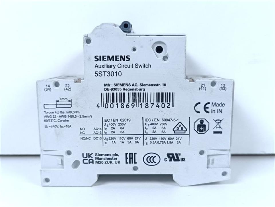 Siemens Leitungsschutzschalter 5SY4206-8 MCB D6 + 5ST301.AS TOP ZUSTAND
