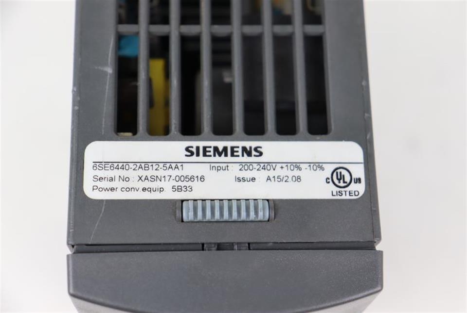Siemens Micromaster 440 6SE6440-2AB12-5AA1 230V 0,37kW +Keypad BOP TESTED TOP