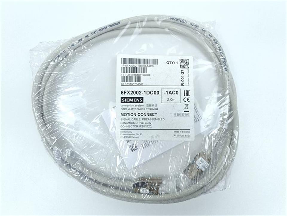 Siemens Motion-Connect 6FX2002-1DC00-1AC0 Signal Cable 2m UNUSED & OVP & SEALED