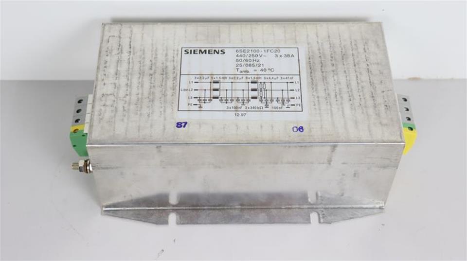 Siemens Netzfilter 6SE2100-1FC20 UNUSED & OVP