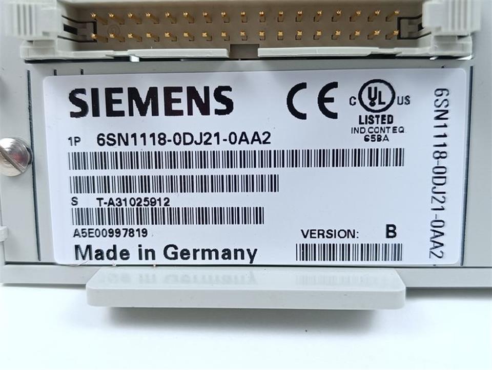 Siemens Regeleinschub 6SN1118-0DJ21-0AA2 Ver. B TESTED & NEUWERTIG & OVP