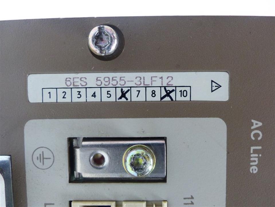 Siemens S5 6ES5 955-3LF12 6ES5955-3LF12 E.Stand 09 Power Supply TESTED