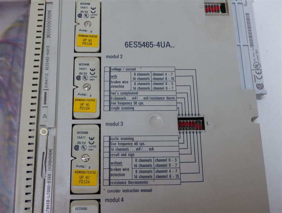 Siemens S5 6ES5465-4UA13 Analog Inputmodul + C7958-L7000-B368 Top Zustand