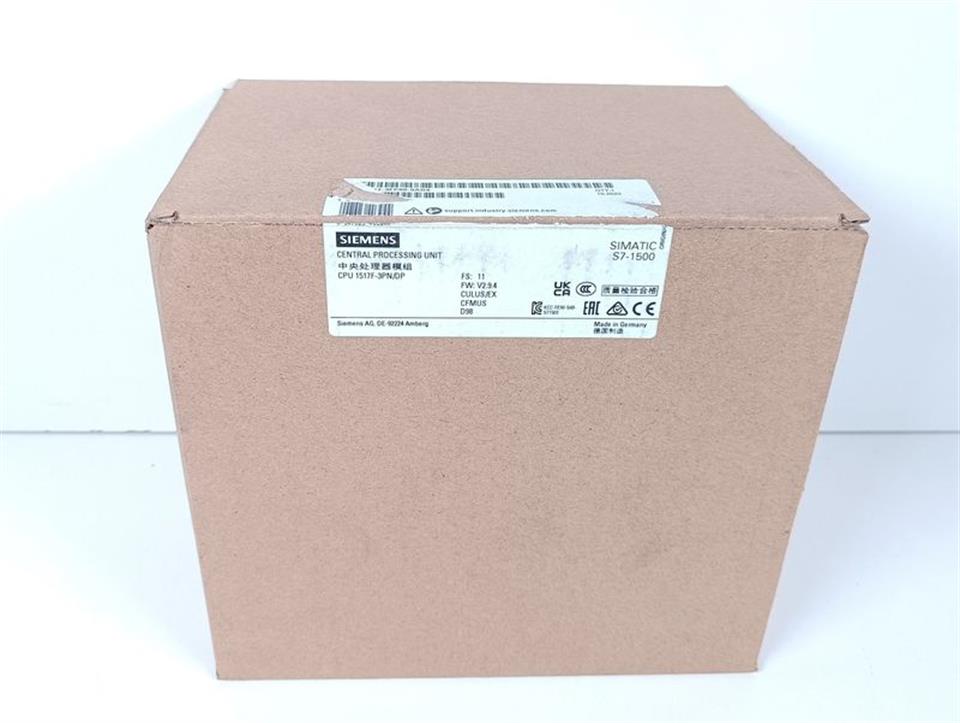 Siemens S7-1500F CPU 1517F-3 PN/DP 6ES7 517-3FP00-0AB0 FS:11 TESTED UNUSED OVP