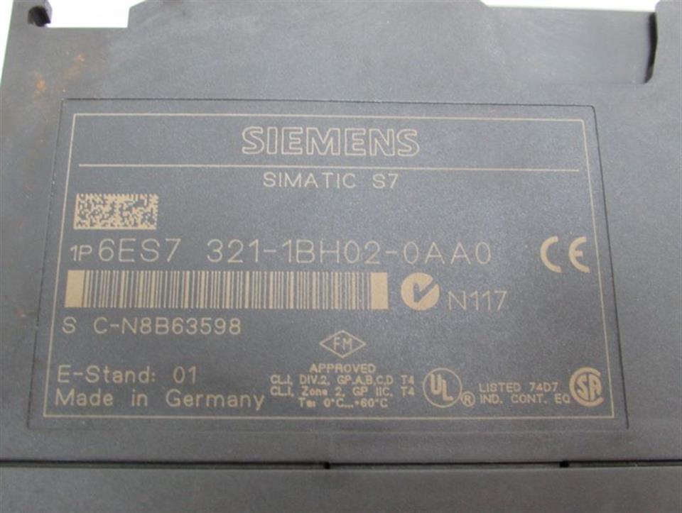 Siemens S7 300 6ES7 321-1BH02-0AA0 SM321 6ES7321-1BH02-0AA0 E.-St.01 TOP ZUSTAND