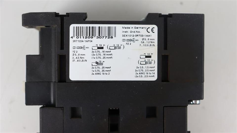Siemens Schütz 3RT1034-1AP04 Leistungsschütz 3RT1 034-1AP04 TOP ZUSTAND