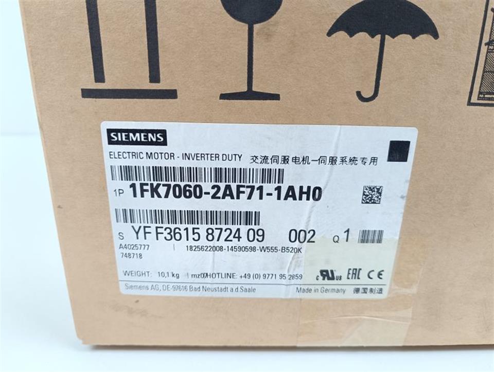 Siemens Servomotor 1FK7060-2AF71-1AH0 UNUSED & OVP