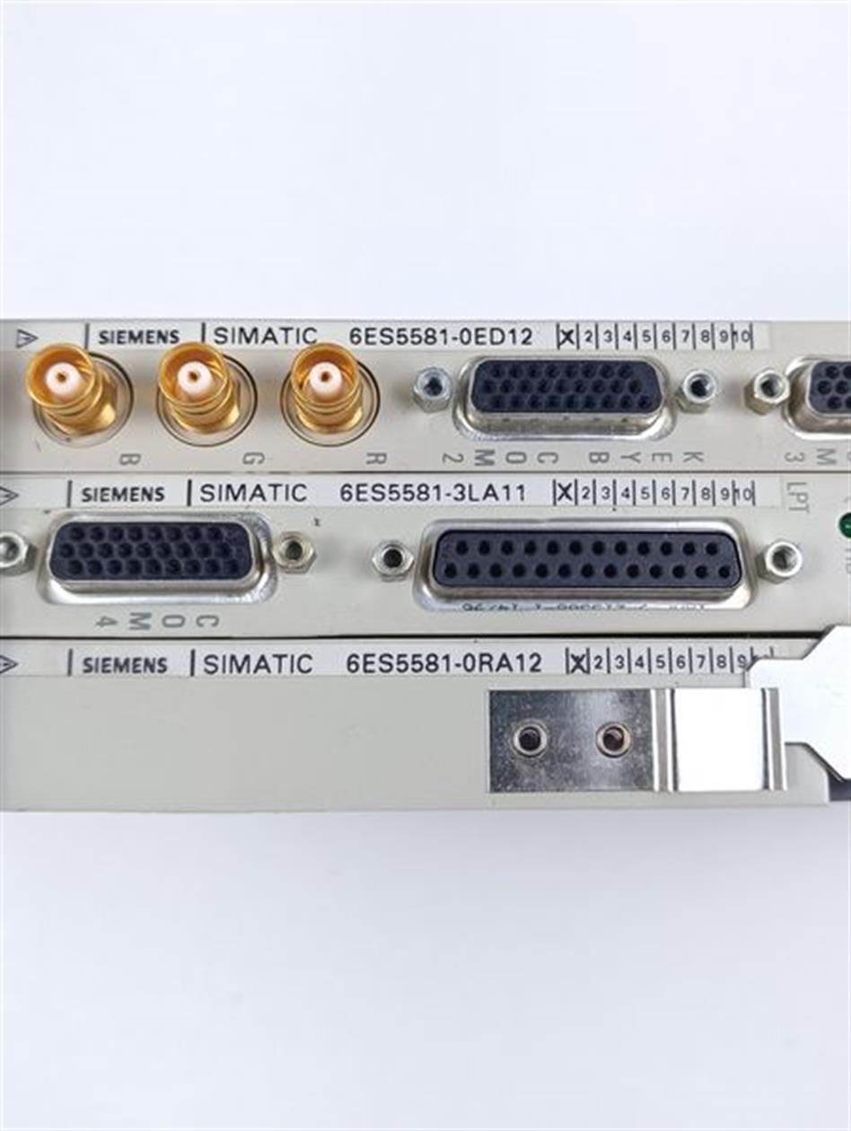 Siemens SIMATIC 6ES5581-0ED12 + 6ES5581-3LA11 + 6ES5581-0RA12