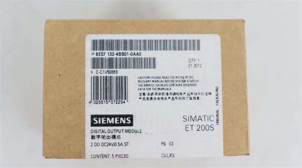 Siemens Simatic 6ES7 132-4BB01-0AA0 2 DO DC24V/0.5 A FS: 03 OVP & VERSIEGELT