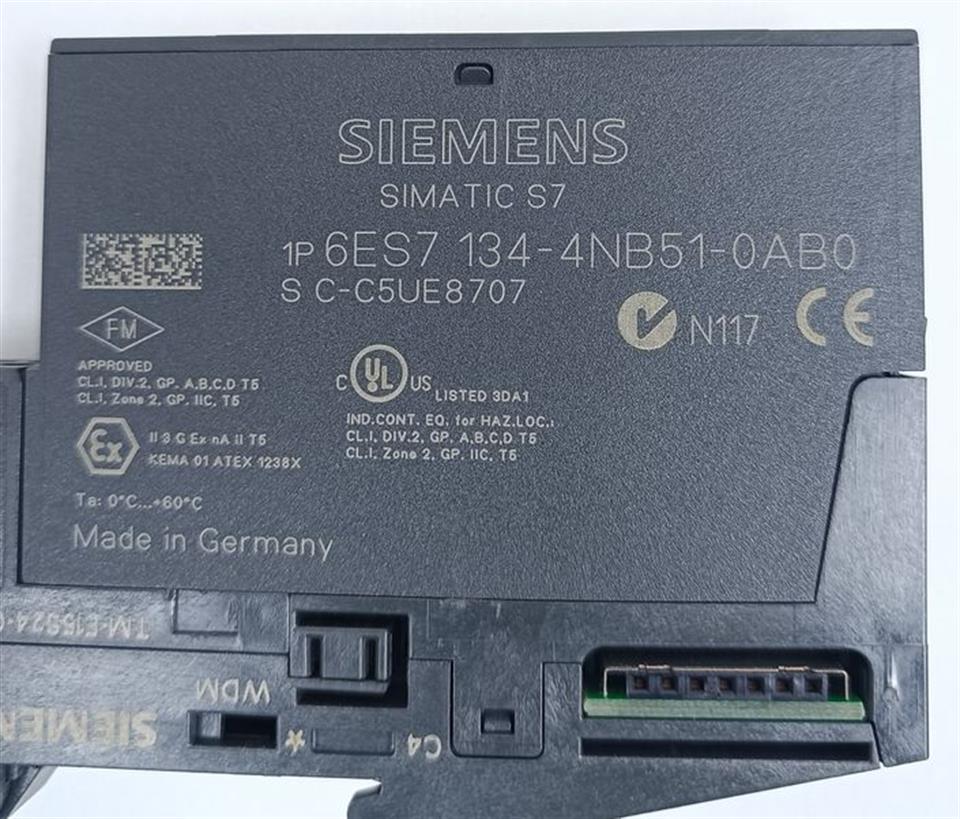 Siemens Simatic 6ES7 134-4NB51-0AB0 Modul + 6ES7 193-4CB20-0AA0 Sockel NEUWERTIG