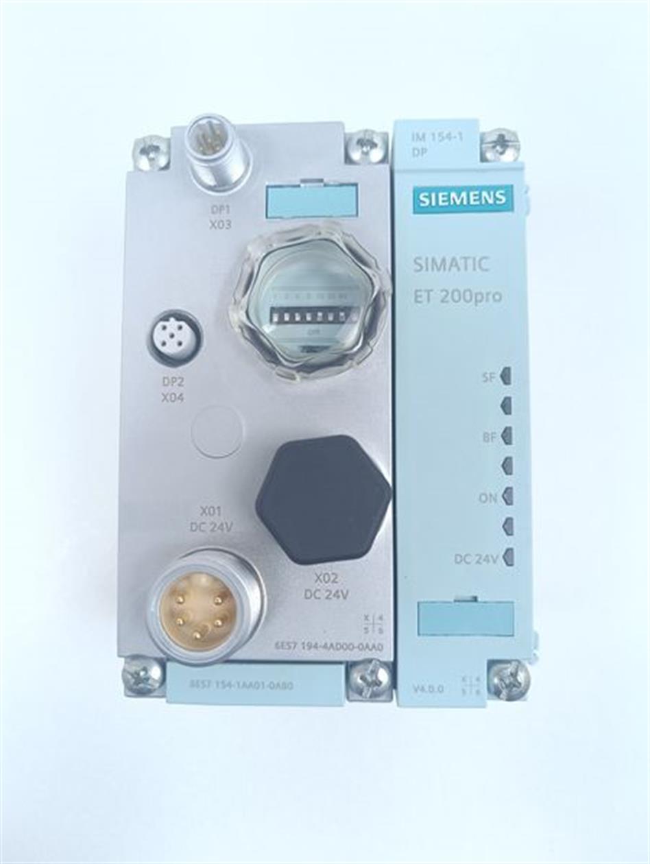 Siemens ET 200pro 6ES7 154-1AA01-0AB0 + 6ES7 194-4AD00-0AA0 TESTED & TOP ZUSTAND