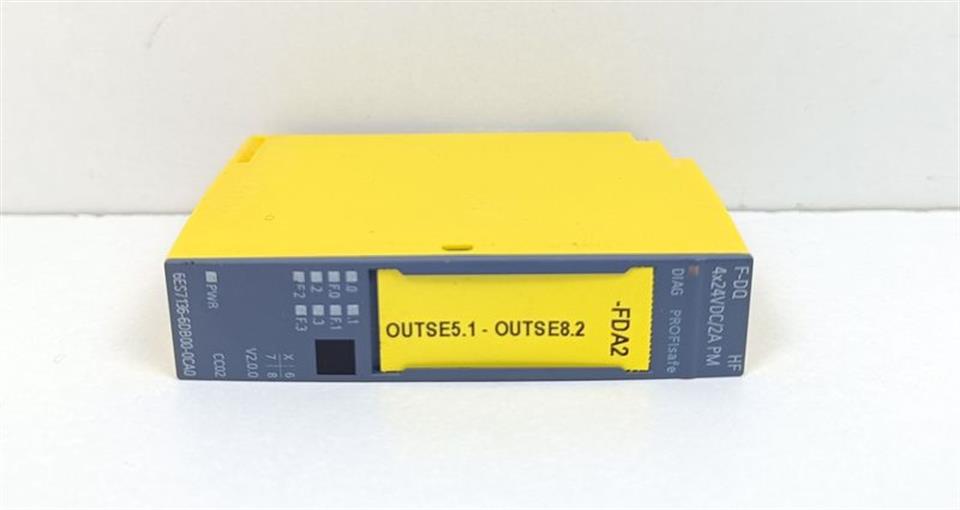 Siemens SIMATIC ET 200SP DIGITAL OUTPUT 6ES7 136-6DB00-0CA0 F-DQ HF TOP ZUSTAND