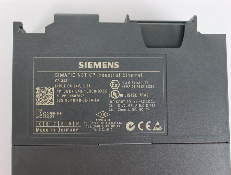 Siemens Simatic NET 6GK7 343-1EX30-0XE0 6GK7343-1EX30-0XE0 CP 343-1 E-st.4 TOP