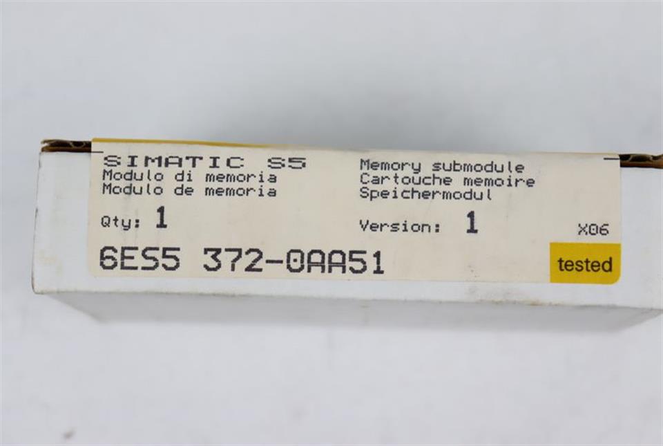 Siemens Simatic S5 6ES5 372-0AA51 Speichermodul UNUSED OVP & SEALED