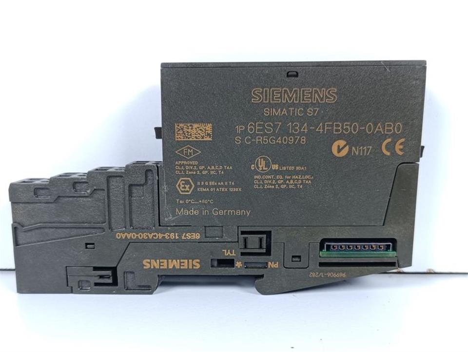 Siemens Simatic S7 6ES7 134-4FB50-0AB0 + 6ES7 193-4CA30-0AA0 TOP ZUSTAND