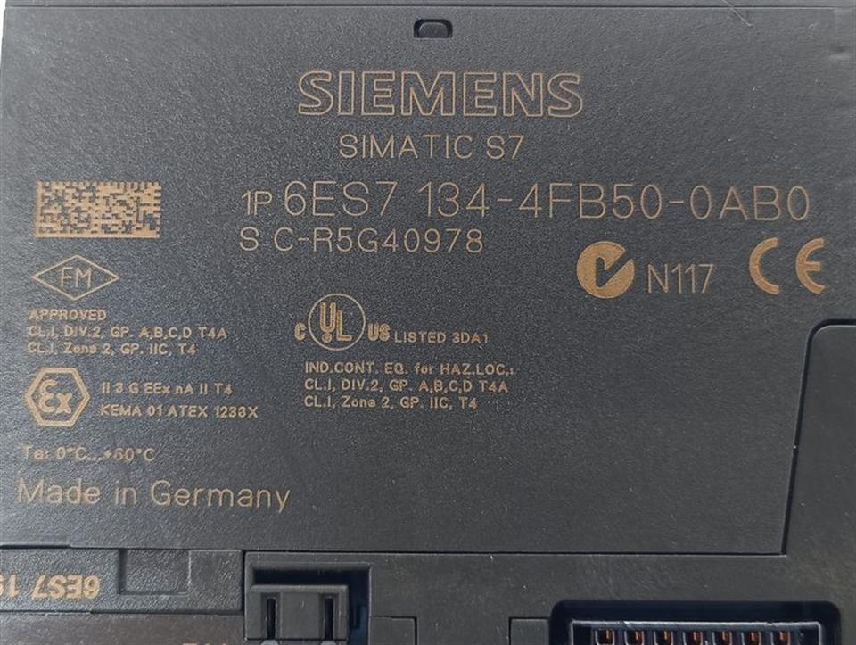 Siemens Simatic S7 6ES7 134-4FB50-0AB0 + 6ES7 193-4CA30-0AA0 TOP ZUSTAND