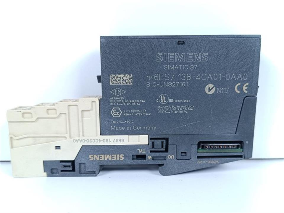 Siemens Simatic S7 6ES7 138-4CA01-0AA0 + 6ES7 193-4CC30-0AA0 TOP ZUSTAND