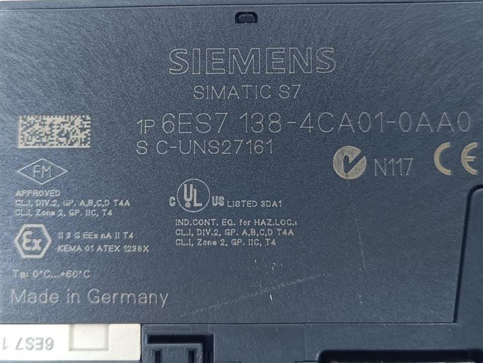 Siemens Simatic S7 6ES7 138-4CA01-0AA0 + 6ES7 193-4CC30-0AA0 TOP ZUSTAND