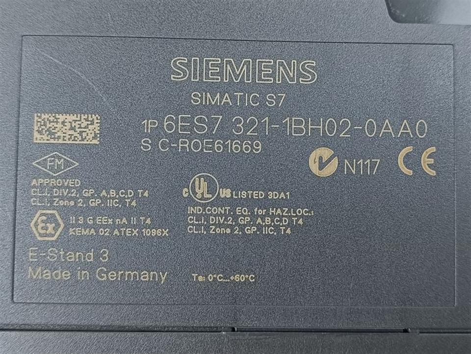 Siemens SM 321 6ES7321-1BH02-0AA0 6ES7 321-1BH02-0AA0 E.-St.03 TOP ZUSTAND