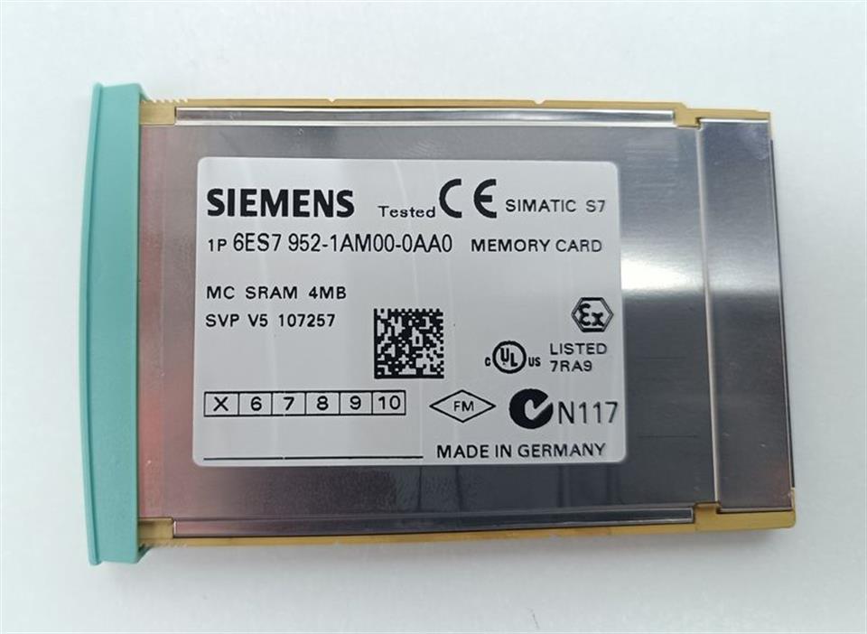 Siemens Simatic S7 6ES7 952-1AM00-0AA0 Memory Card RAM 4MB TOP ZUSTAND