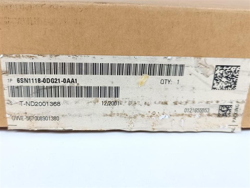 Siemens Simodrive 6SN1118-0DG21-0AA1 Vers.C TESTED & NEUWERTIG & OVP
